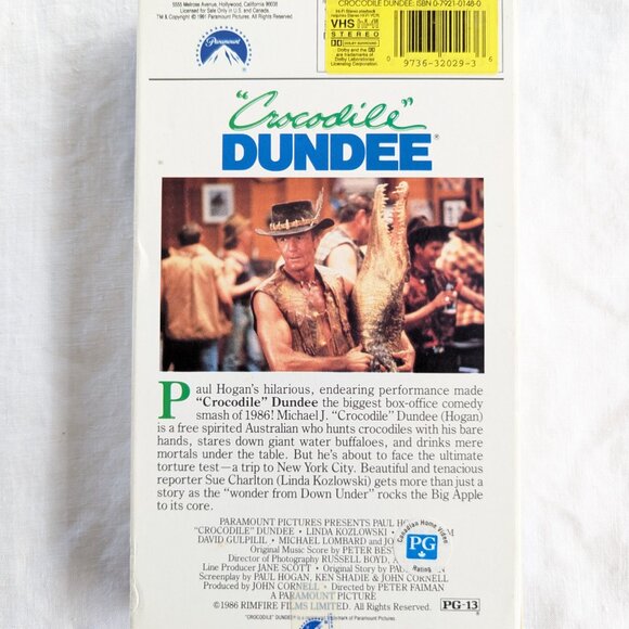 3/$15 Crocodile Dundee (1986) VHS movie with Paul Hogan - Picture 4 of 6